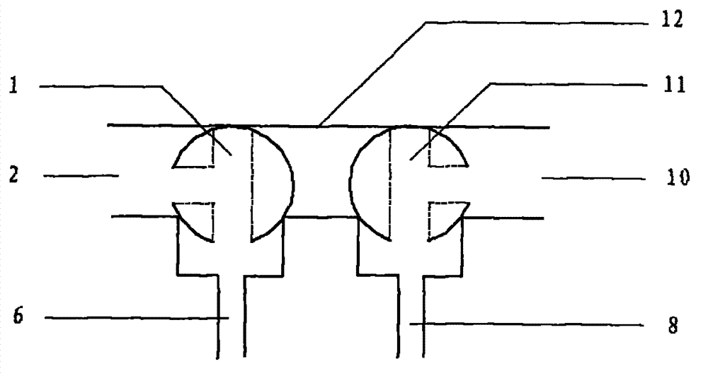 Fast collecting device of liquid tissue in operations