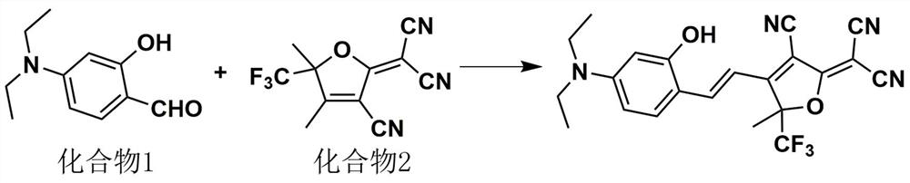 Fluorescent dye emitting near-infrared light and preparation method thereof