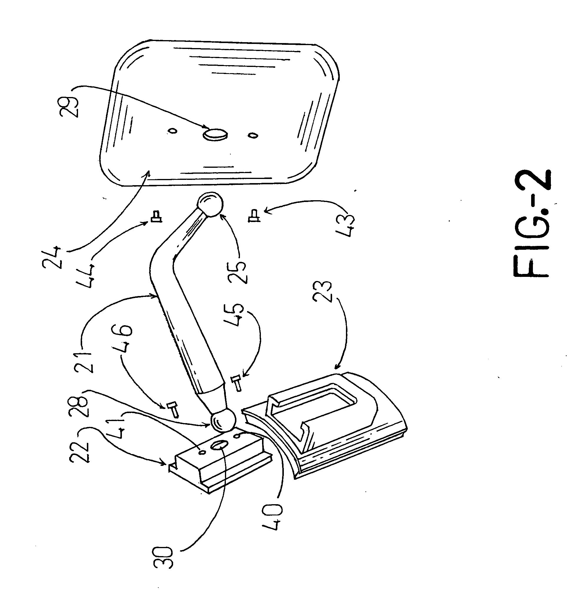 Interior blind spot mirror