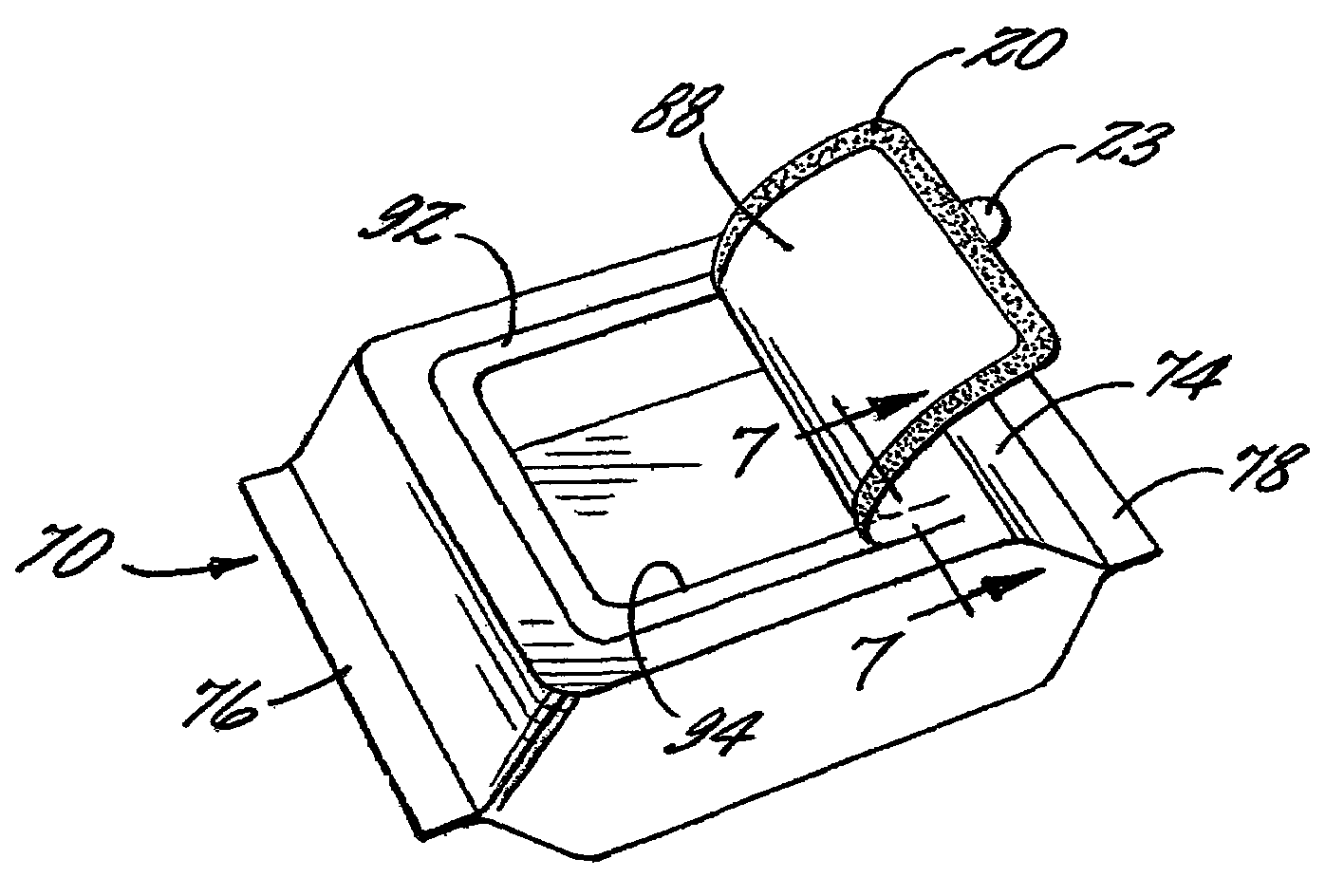 Flexible packaging structure with a built-in opening and reclose feature, and method for making same