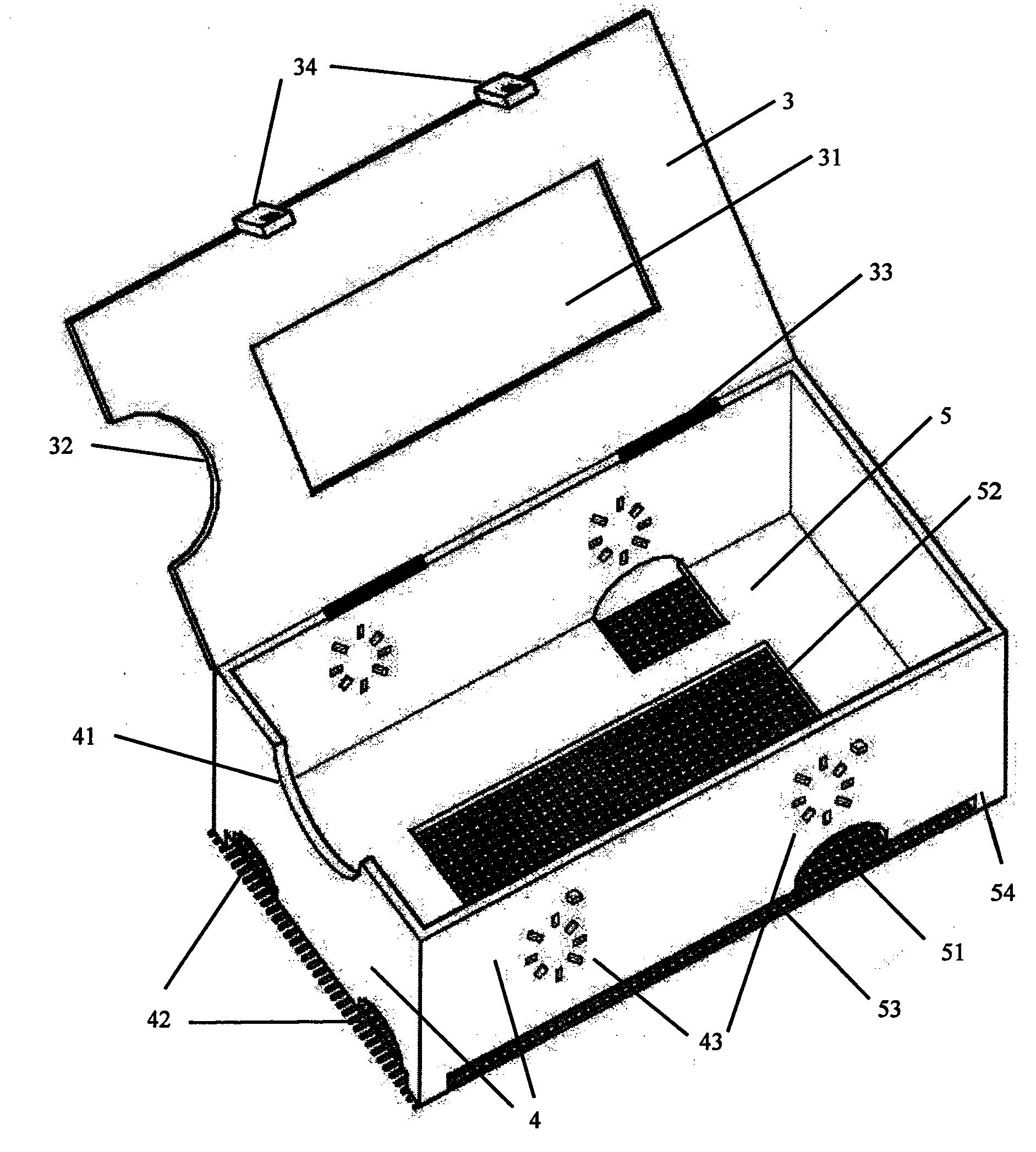 Rabbit fixing box for skin stimulus response test and using method for rabbit fixing box