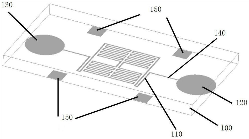 Uric acid microwave biosensor based on RFID concept and application thereof