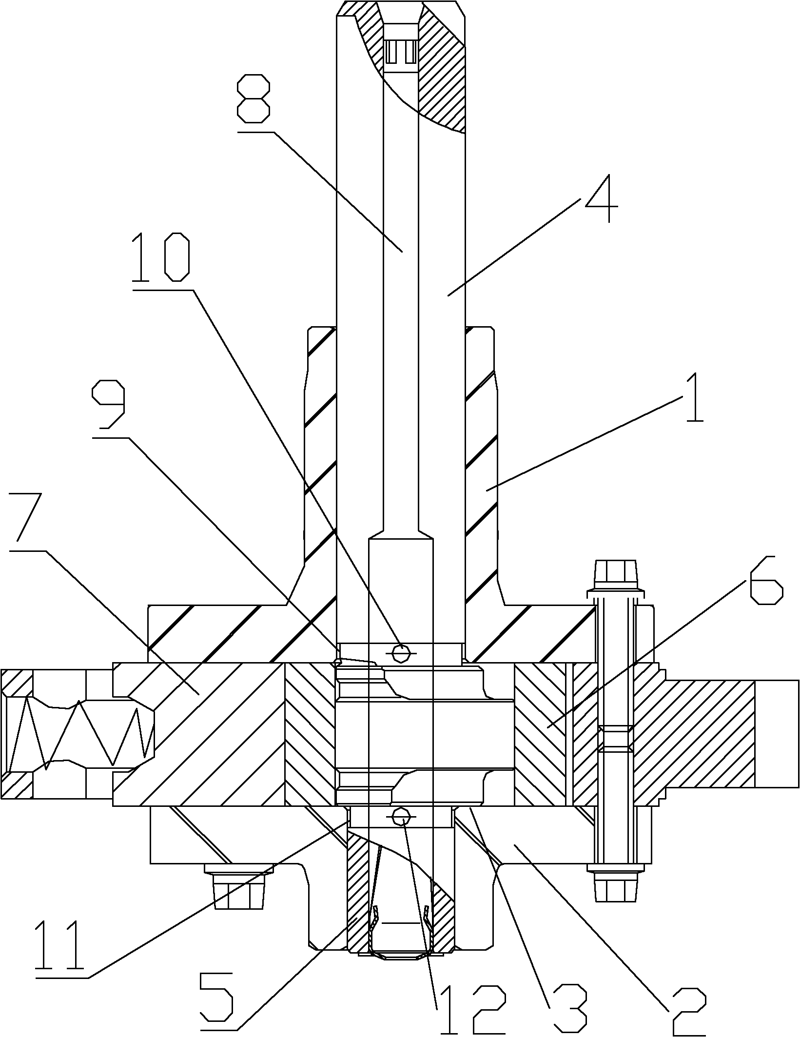 Rotary supporting lubrication structure of rotary type compressor