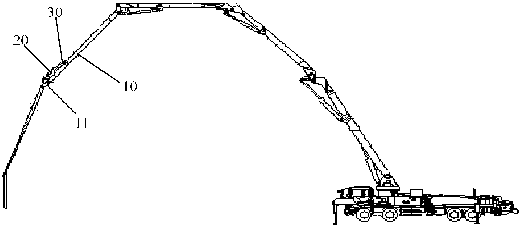 Concrete pumping equipment and arm-support-vibration semi-active control device and arm-support-vibration semi-active control method thereof