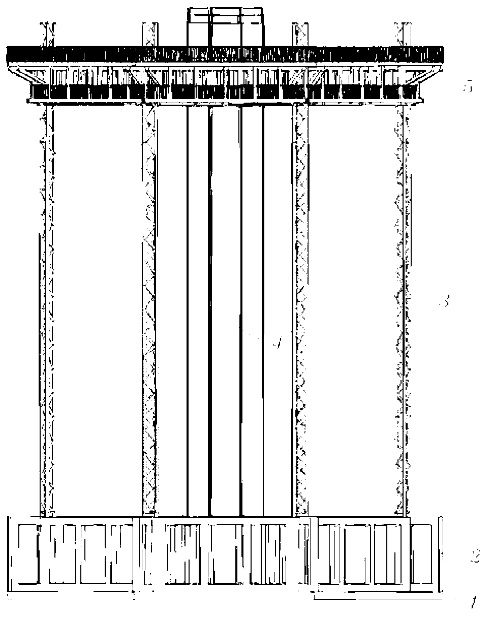 Multi-purpose ocean platform, and production and installation method thereof