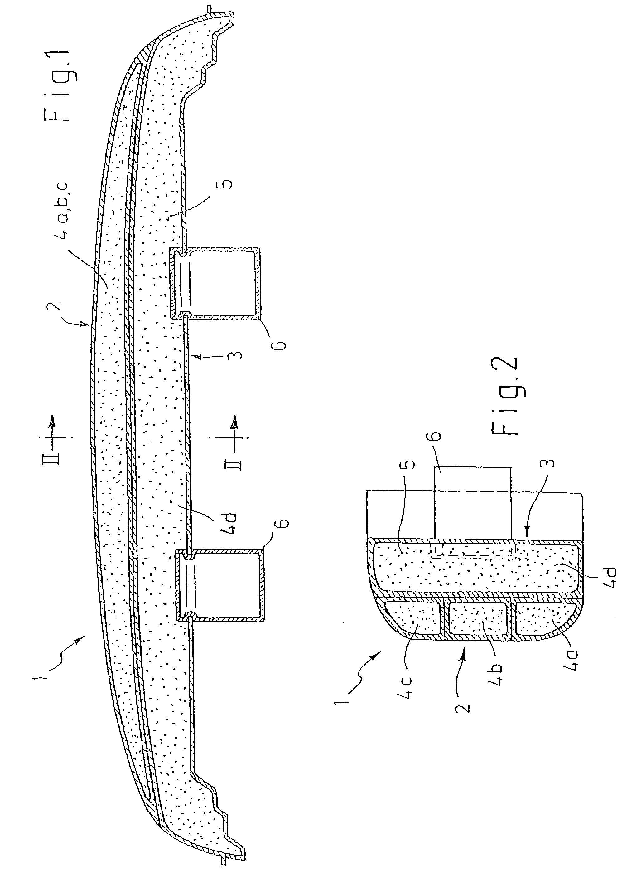 Energy-absorbent component