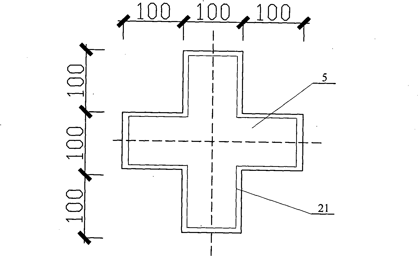 Concrete plane complicated applied force test device