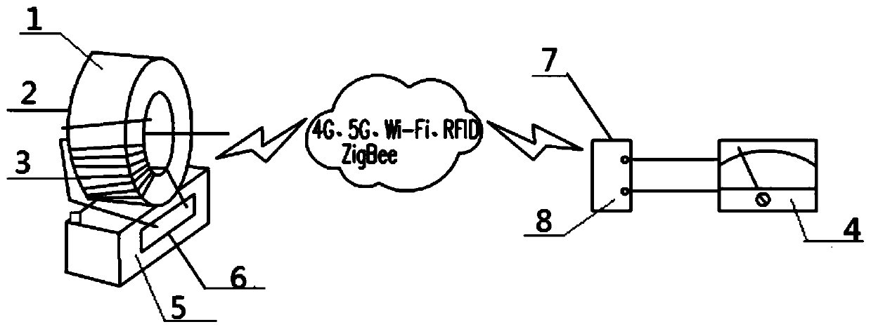 Current transformer based on wireless communication technology networking