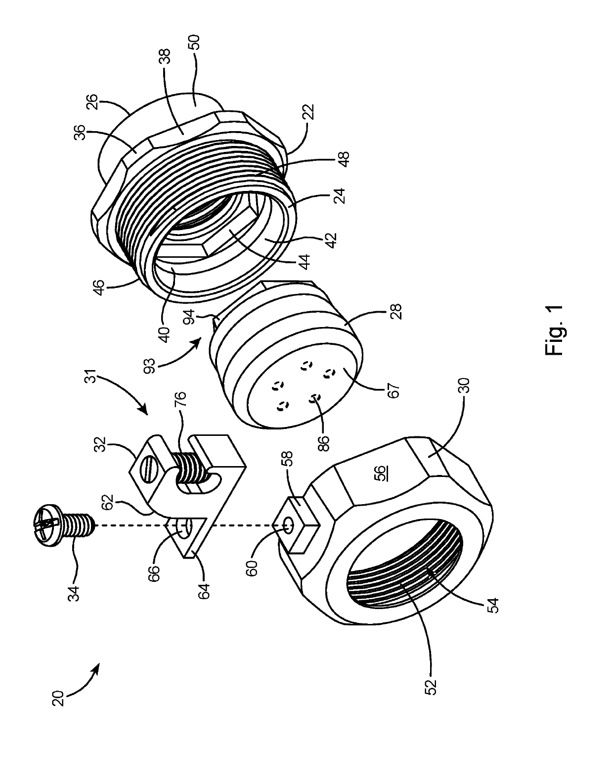 Transition fitting for photovoltaic installations