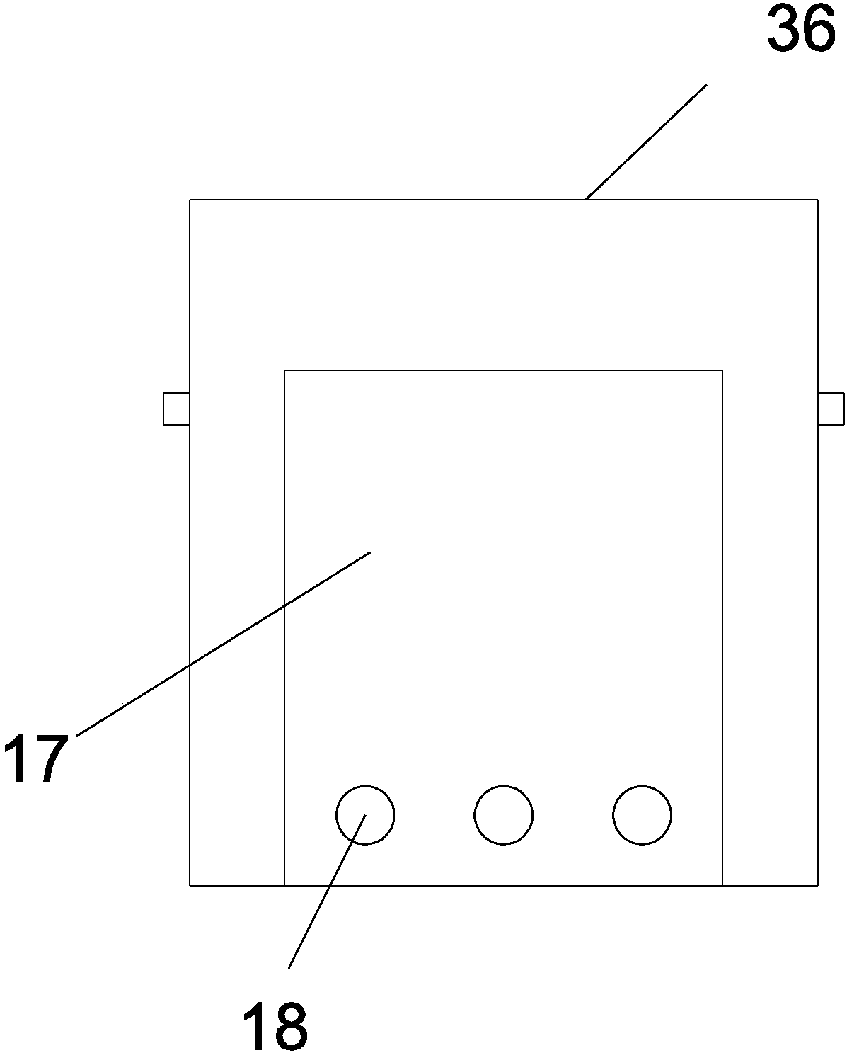 Dust falling type medical waste crushing treatment device