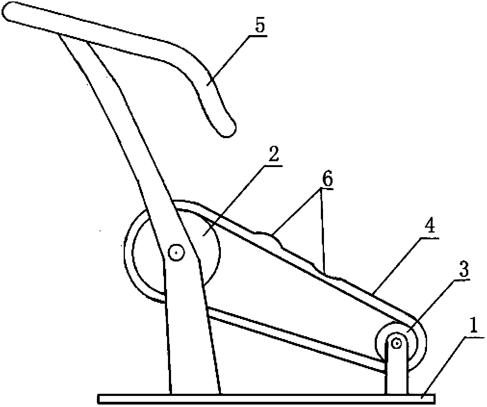 Novel convex-concave mountaineering running machine