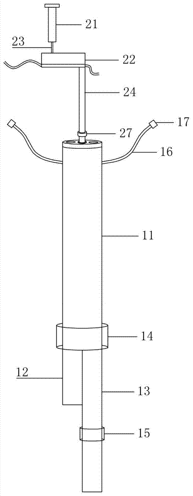 Double-cavity trachea cannula with accurate dosing function