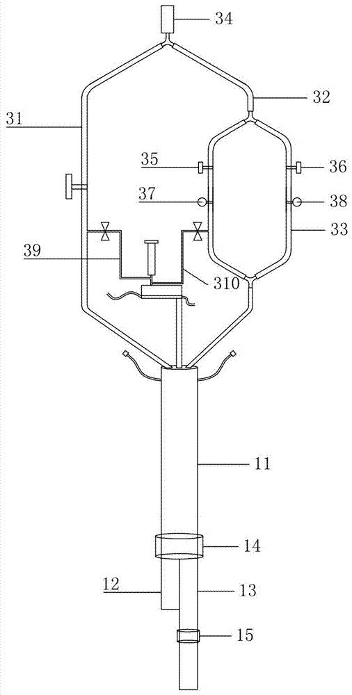 Double-cavity trachea cannula with accurate dosing function