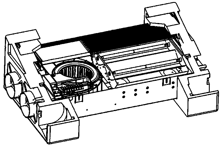 Single-sided air intake and two-direction multi-blade centrifugal fan impeller