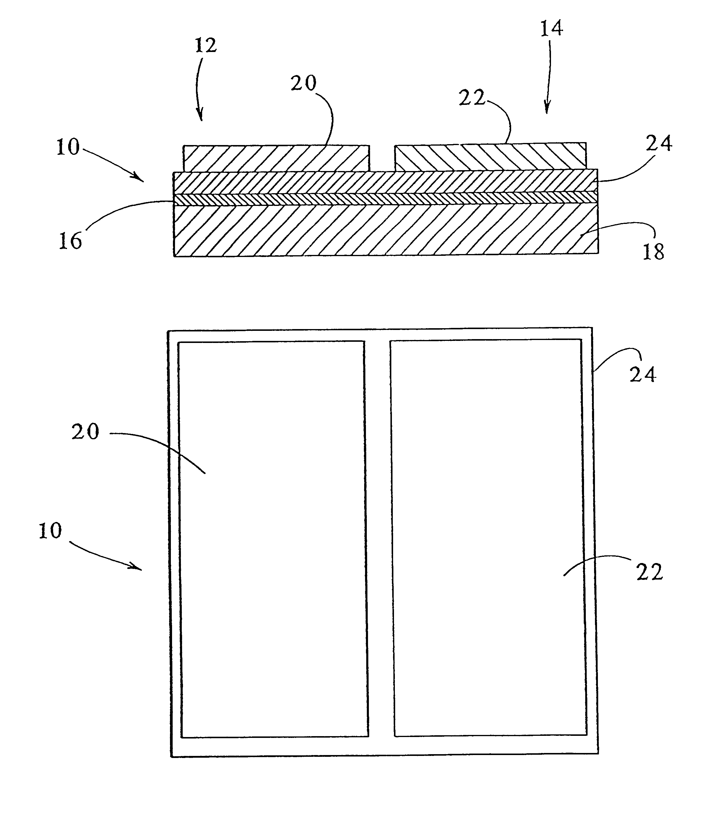 Floating plate capacitor with extremely wide band low impedance