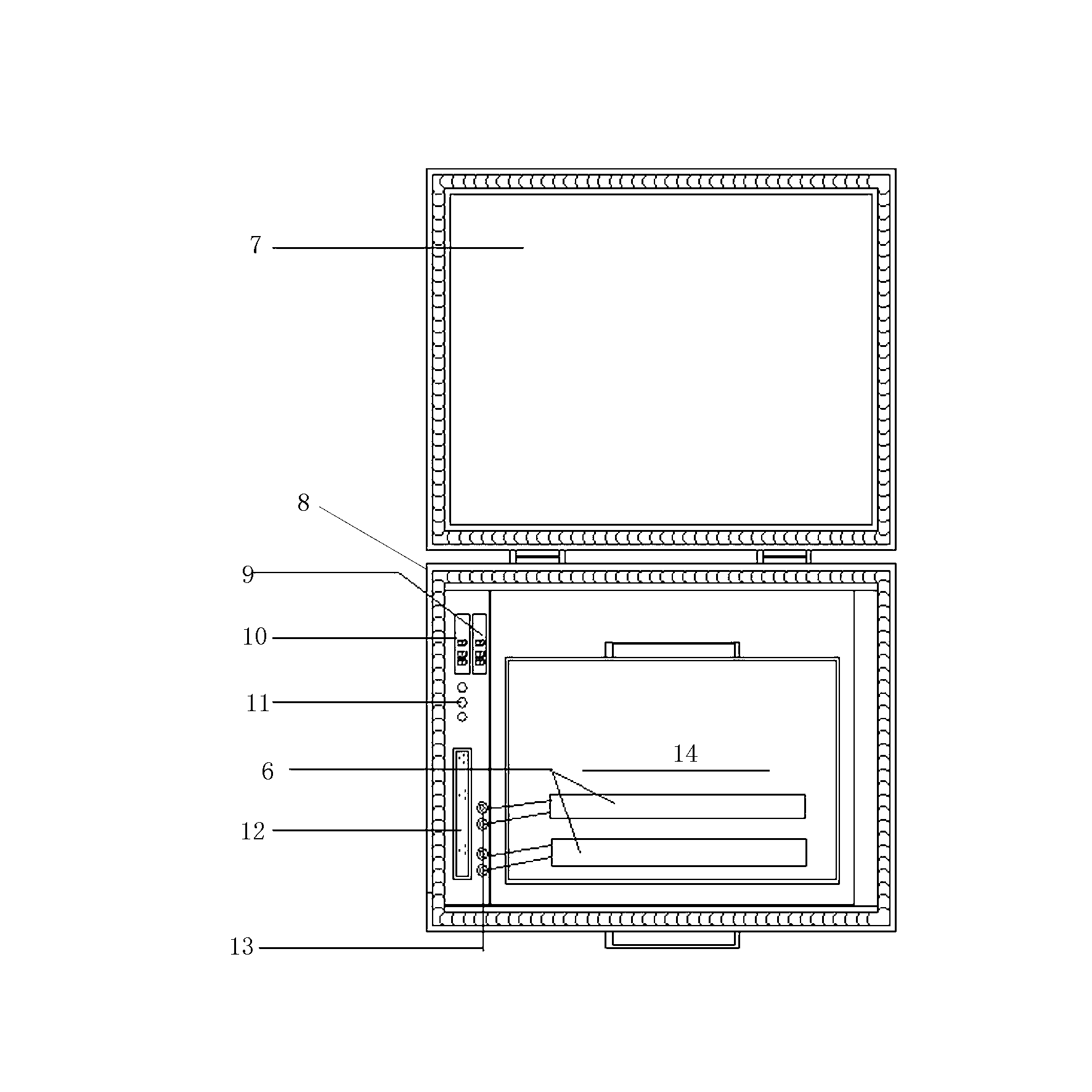 Constant-temperature protection box of electrical device detection instrument