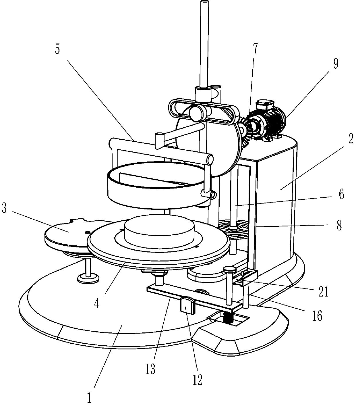 Automatic cake dicing equipment