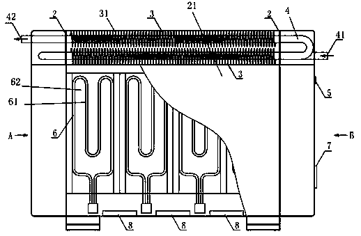 Household solid heat accumulating type electric heat supply system and heat supply method thereof