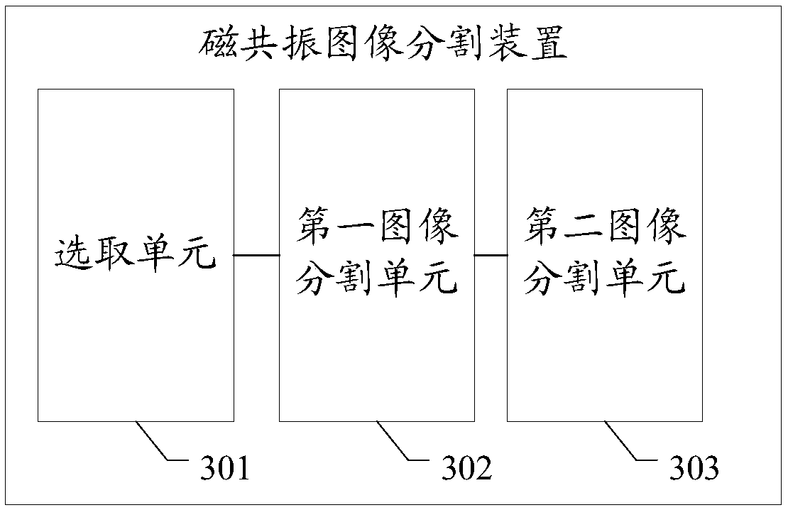 Magnetic resonance image segmentation method and apparatus