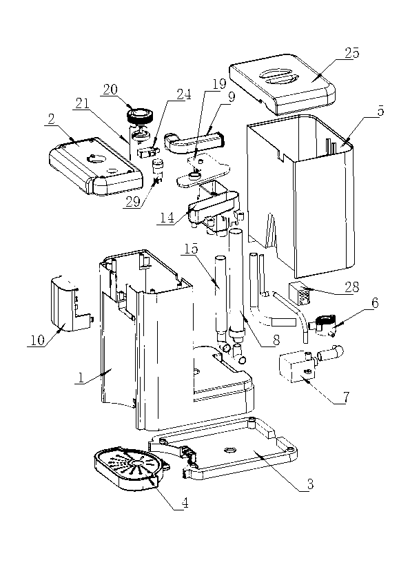 Water heating machine capable of rapidly providing boiling water