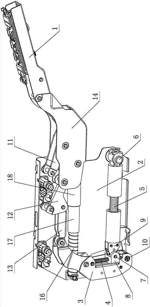 Elastic turning mechanism for furniture