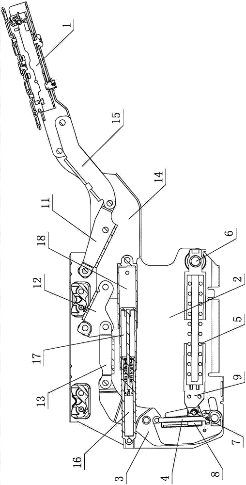 Elastic turning mechanism for furniture