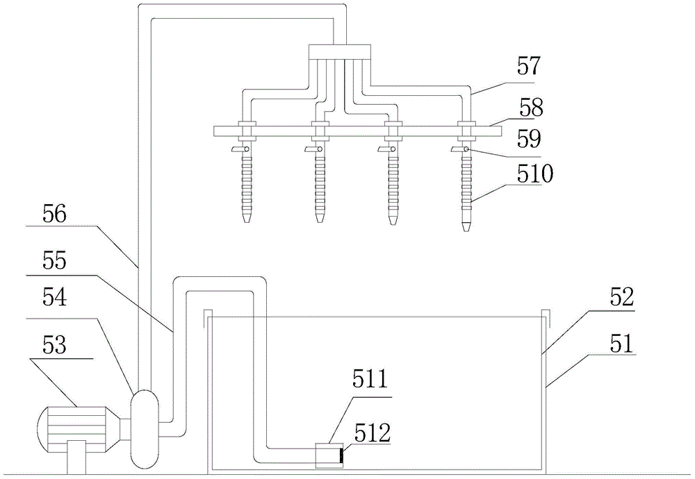 Energy-saving full-automatic four-axle horizontal tapping machine