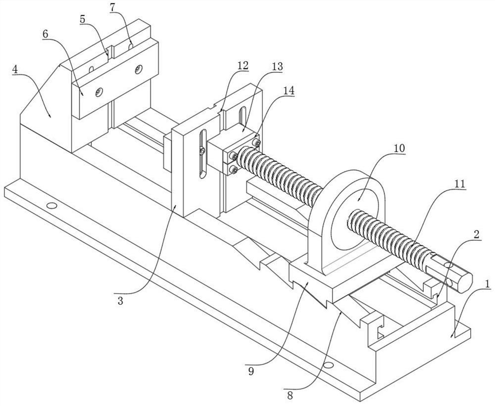 Simple adjustable bench clamp