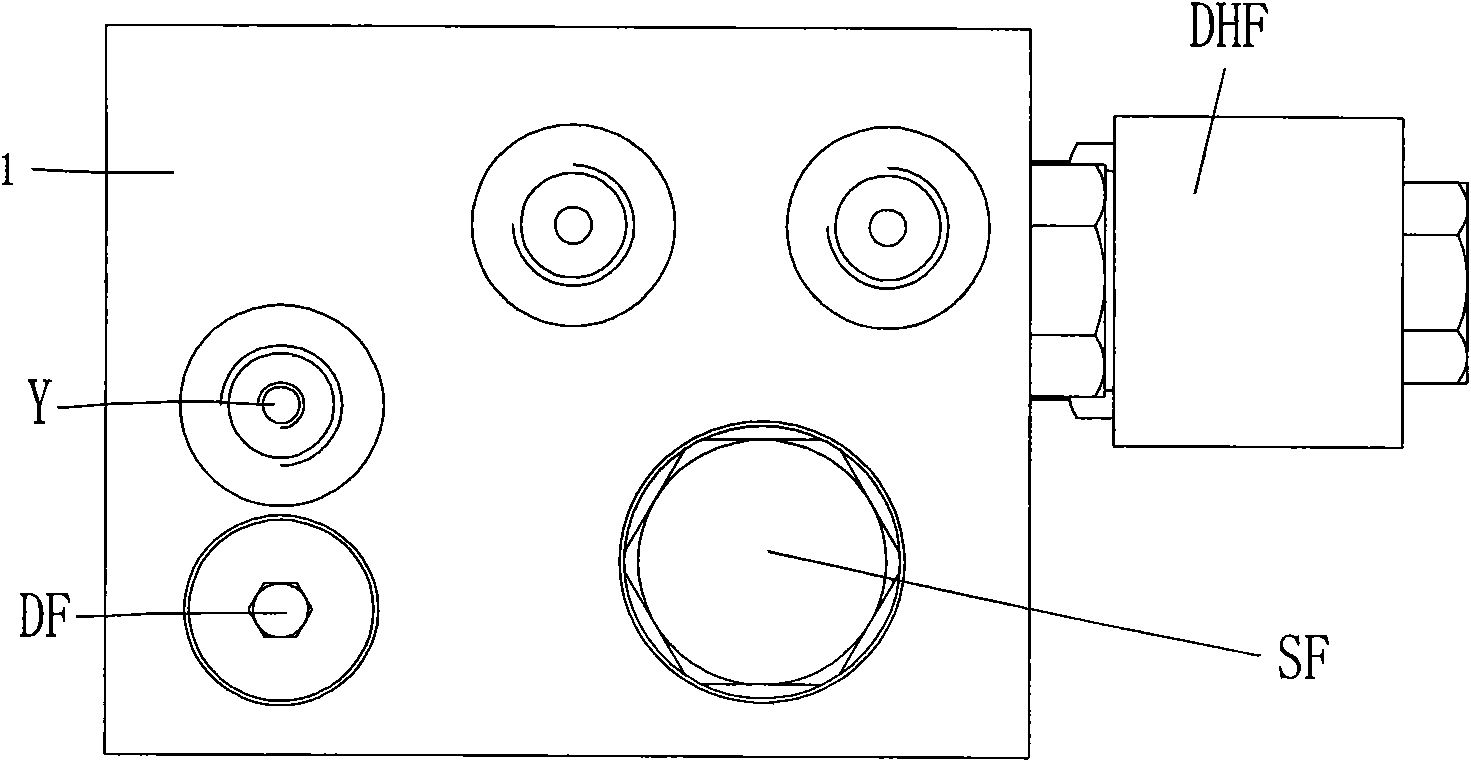 Upper structure electro-hydraulic rotary control valve of mechanical operation crane