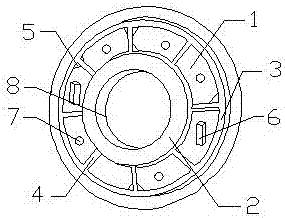 Non-sticky type anti-sliding mechanical speed reducer cover with bolt hole