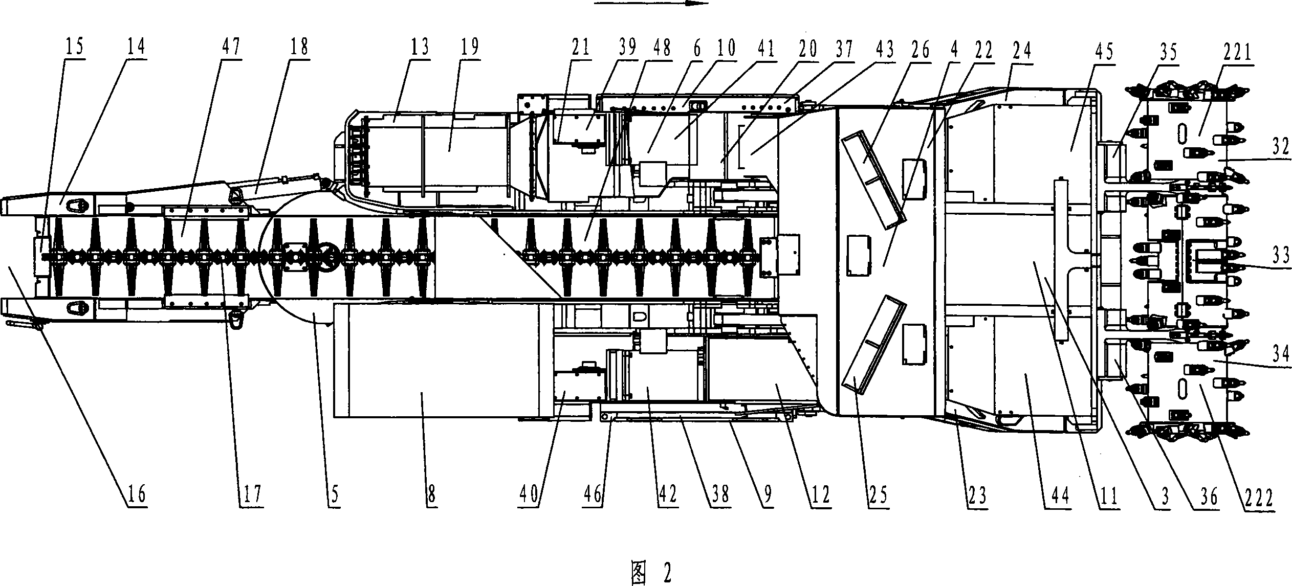 Underground continuous tunnelling machine