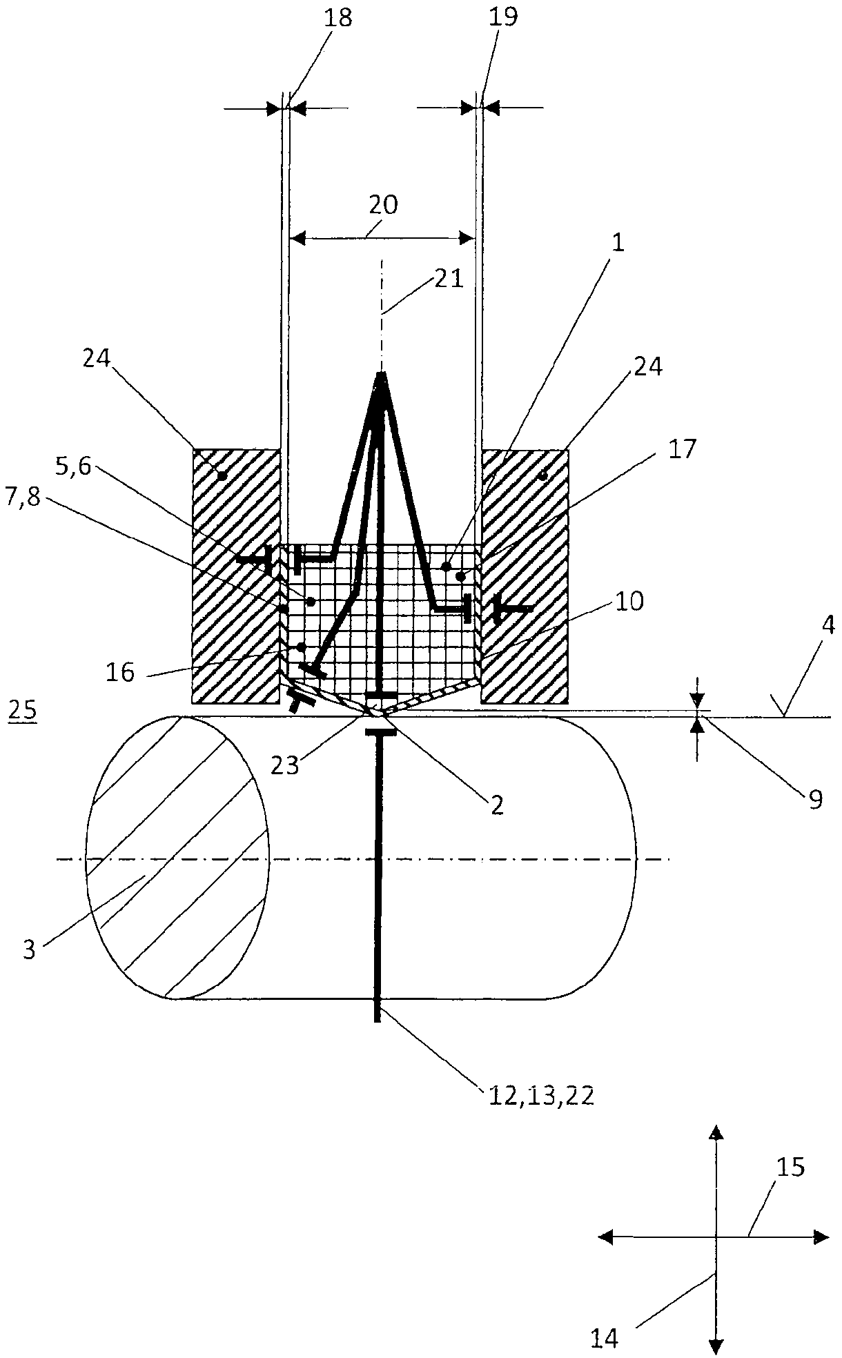 Sealing arrangement and sealing ring consisting thereof