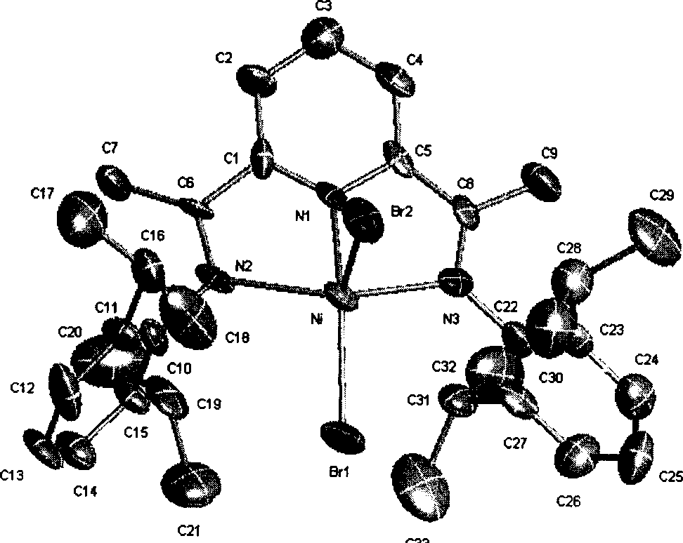 Olefine polymerization catalyst, synthesis method and its use