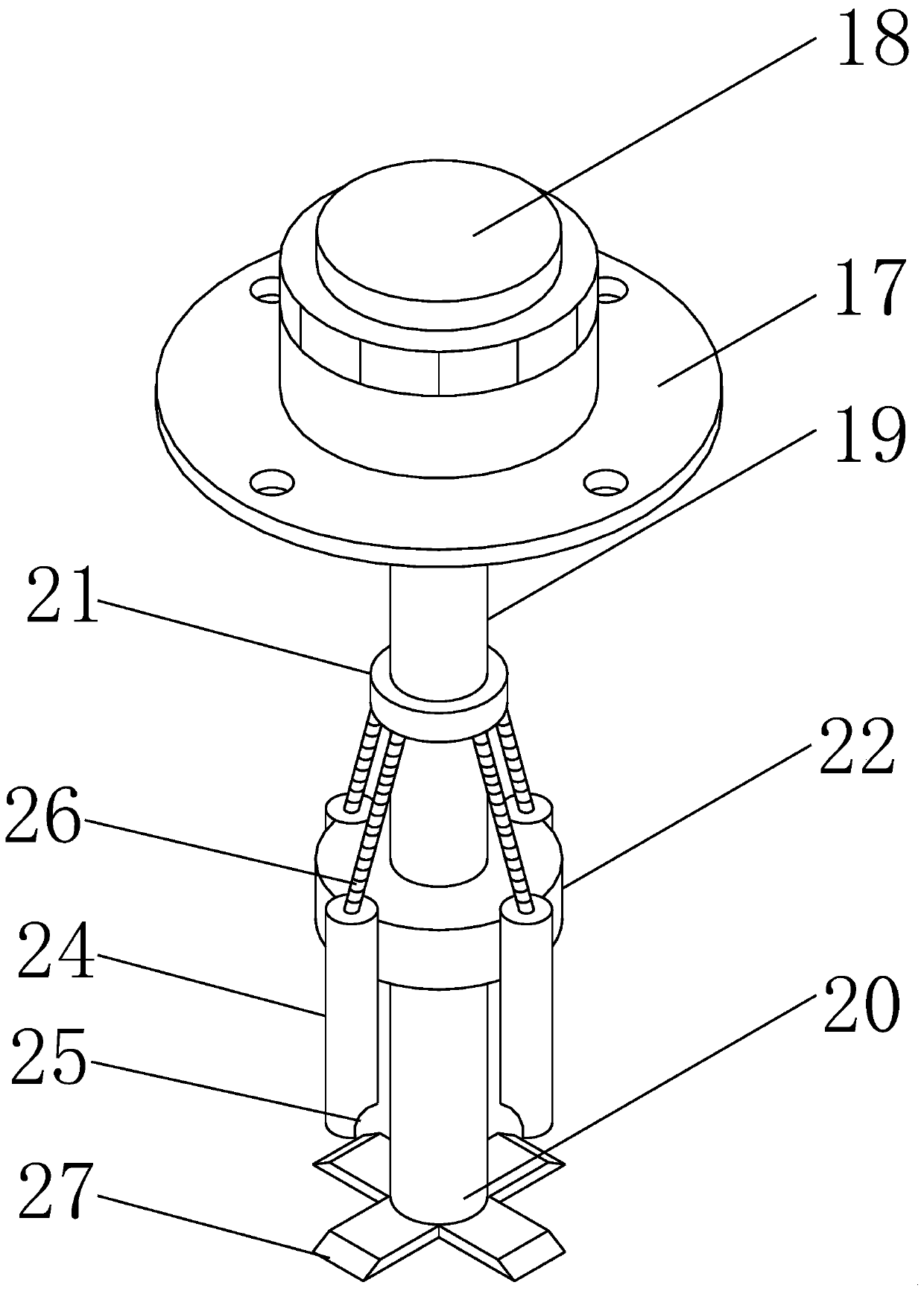 A fully automatic cable coiling machine