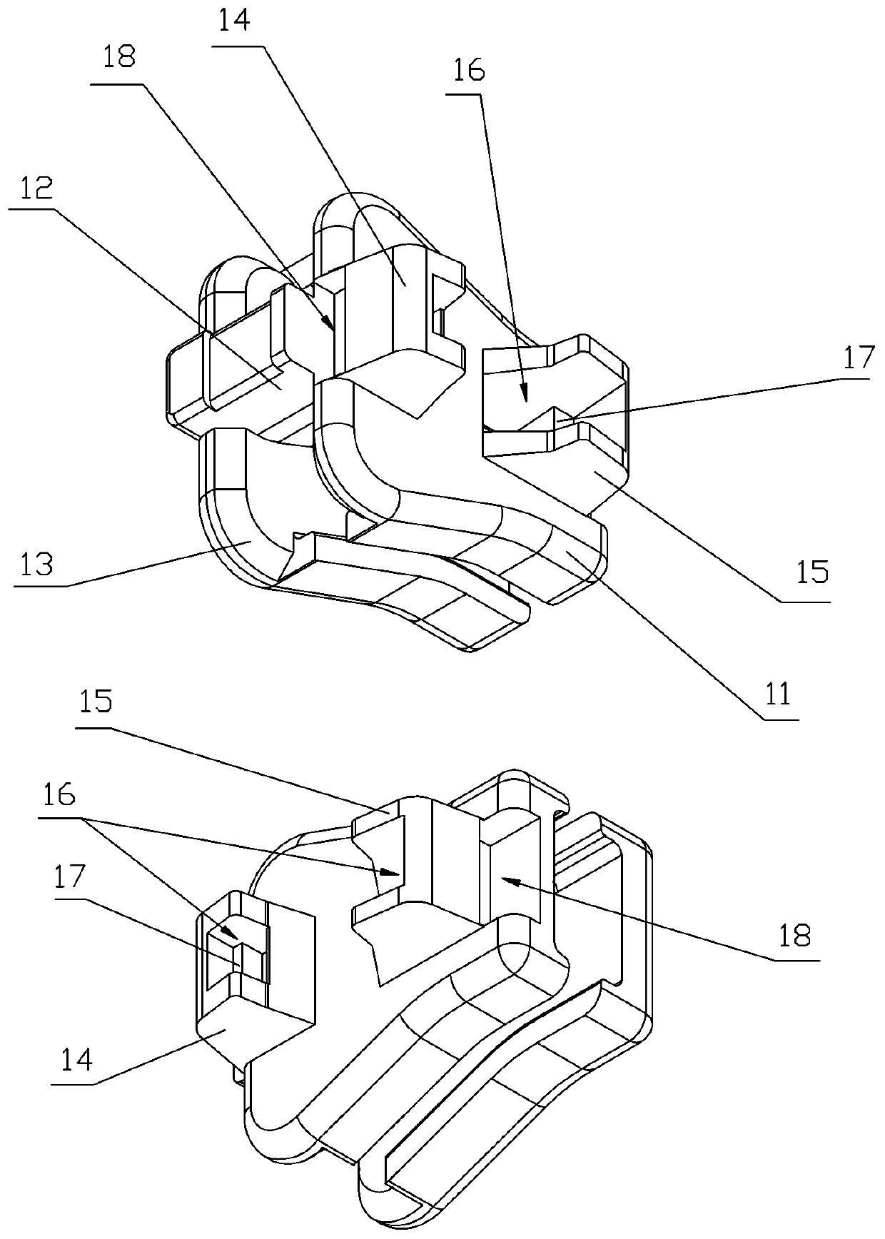 Self-locking plastic puller