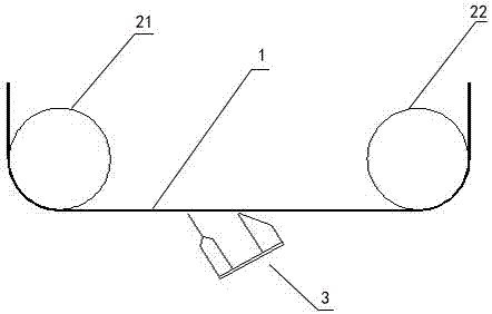 Coating device for permeable base materials