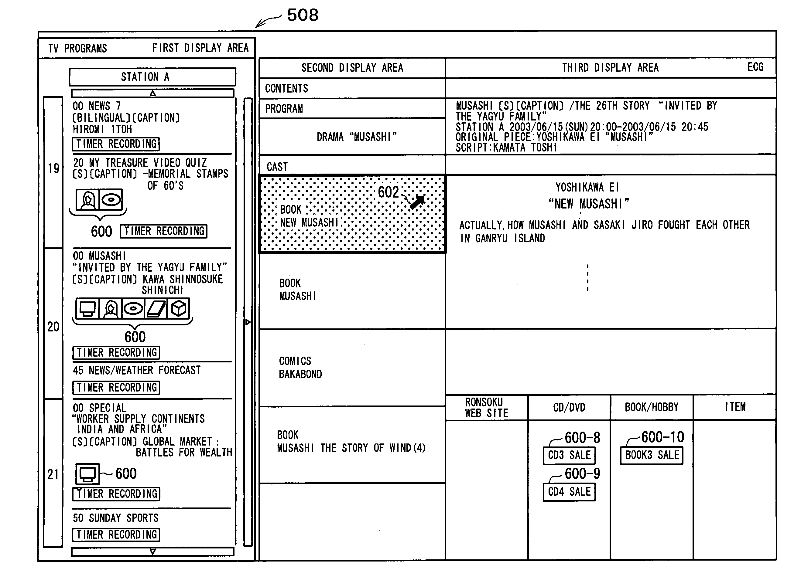 Screen display apparatus, program, and screen display method