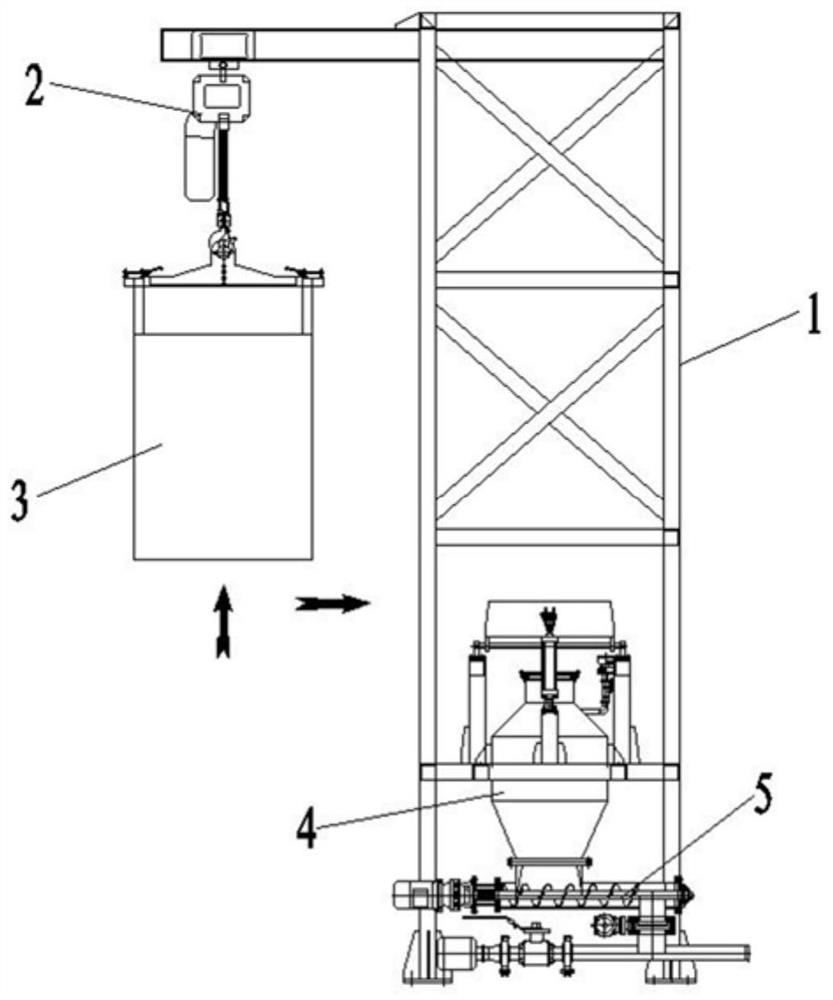 Ton bag breaking machine