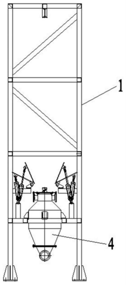 Ton bag breaking machine