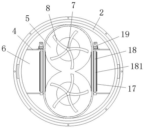 Mixing and melting device capable of smashing and removing impurities through magnetic separation and used for manufacturing plastic film