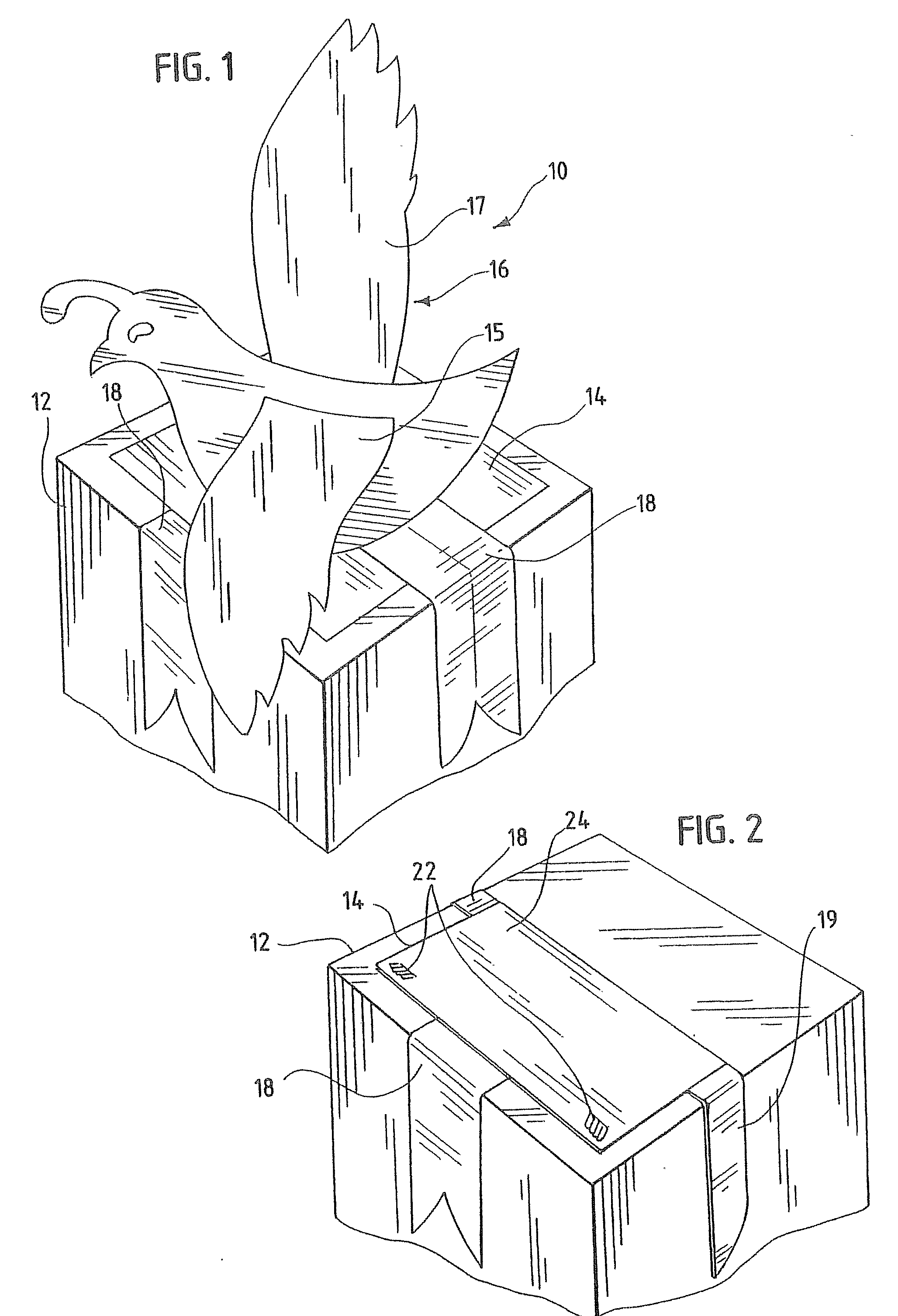 Package decoration with pop-up display