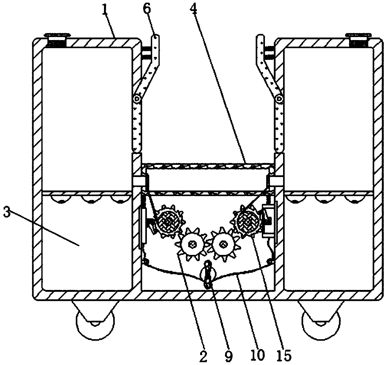 Combined debridement nursing device for operating room nursing