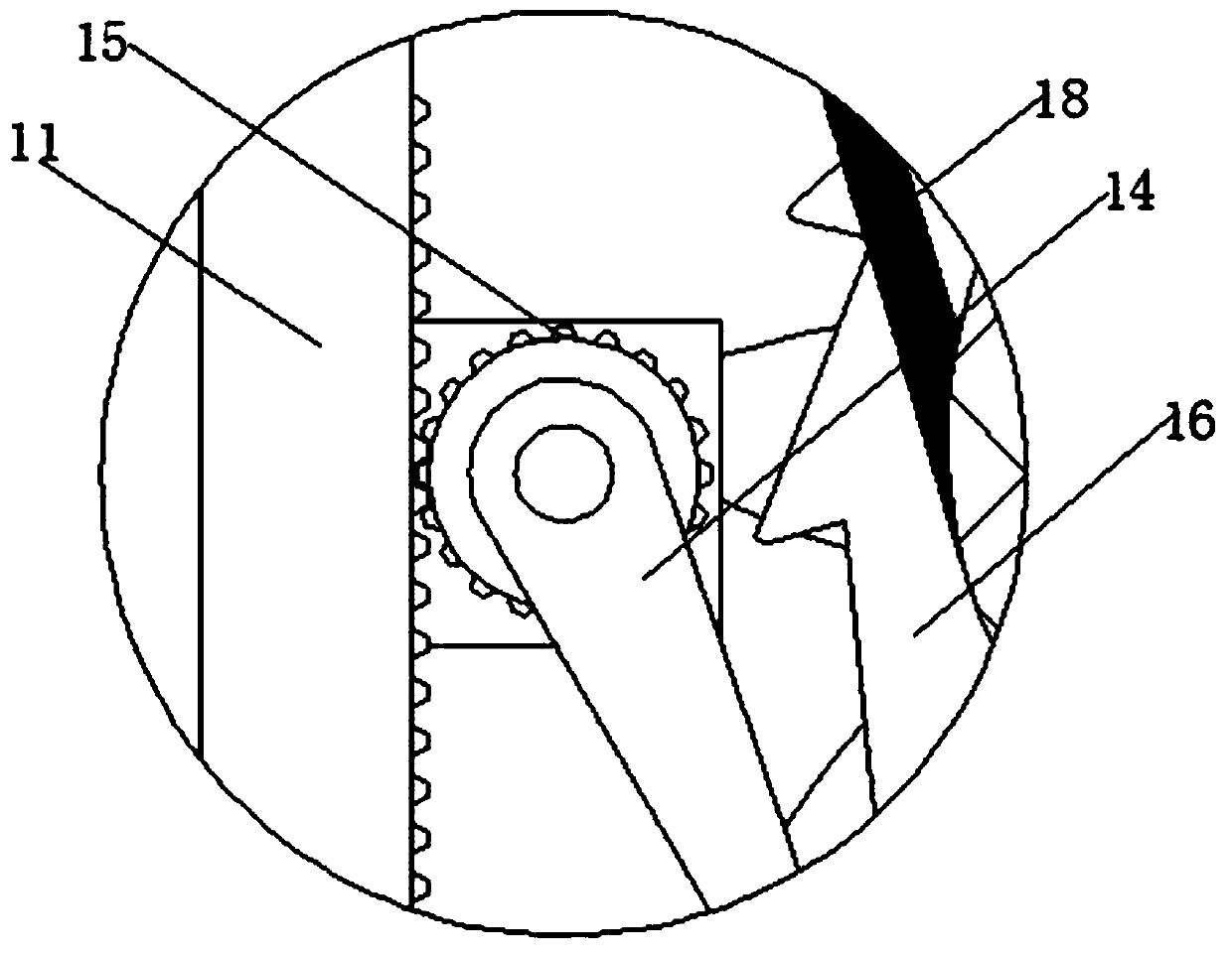 Combined debridement nursing device for operating room nursing