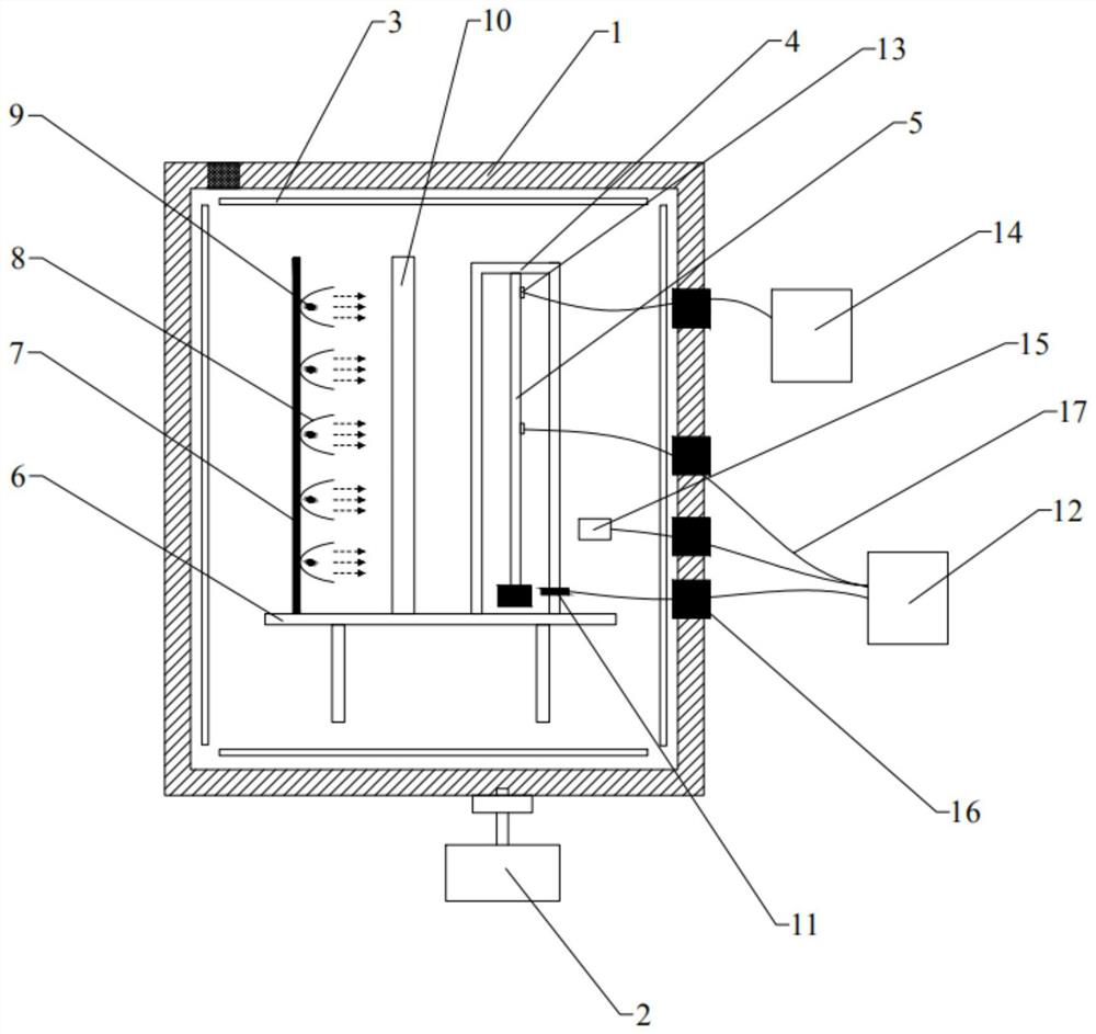 Test system for thermally induced dynamic response characteristics of large space structure