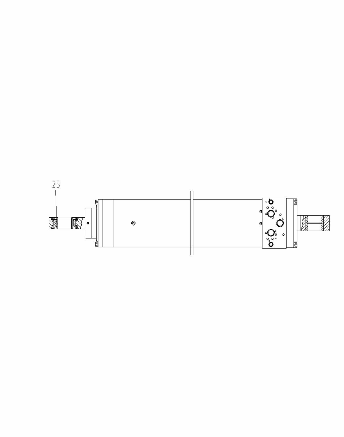 Differential-type plunger composite oil cylinder