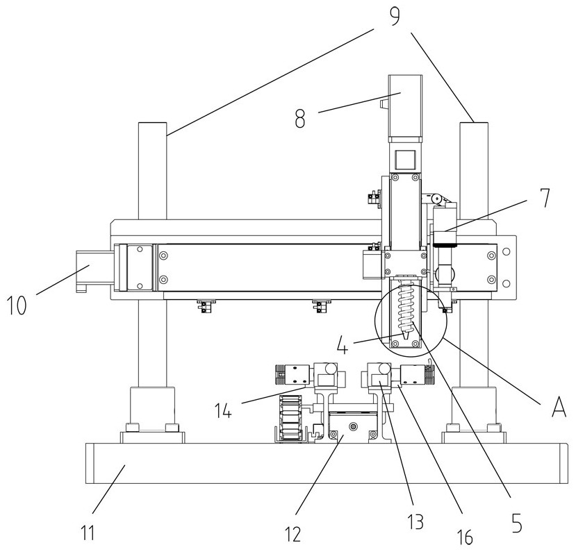 Magnetically-excited magnetic-conductive high-viscosity glue trace-distribution device and method