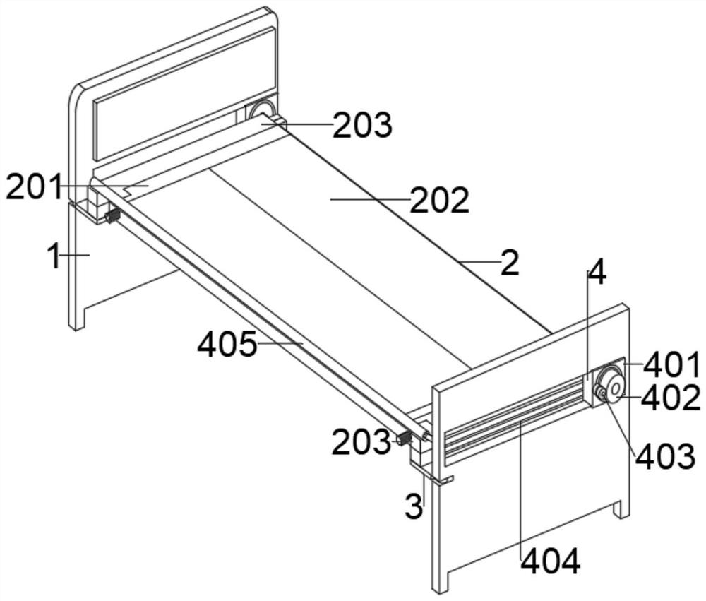 Medical nursing sickbed sheet replacing device