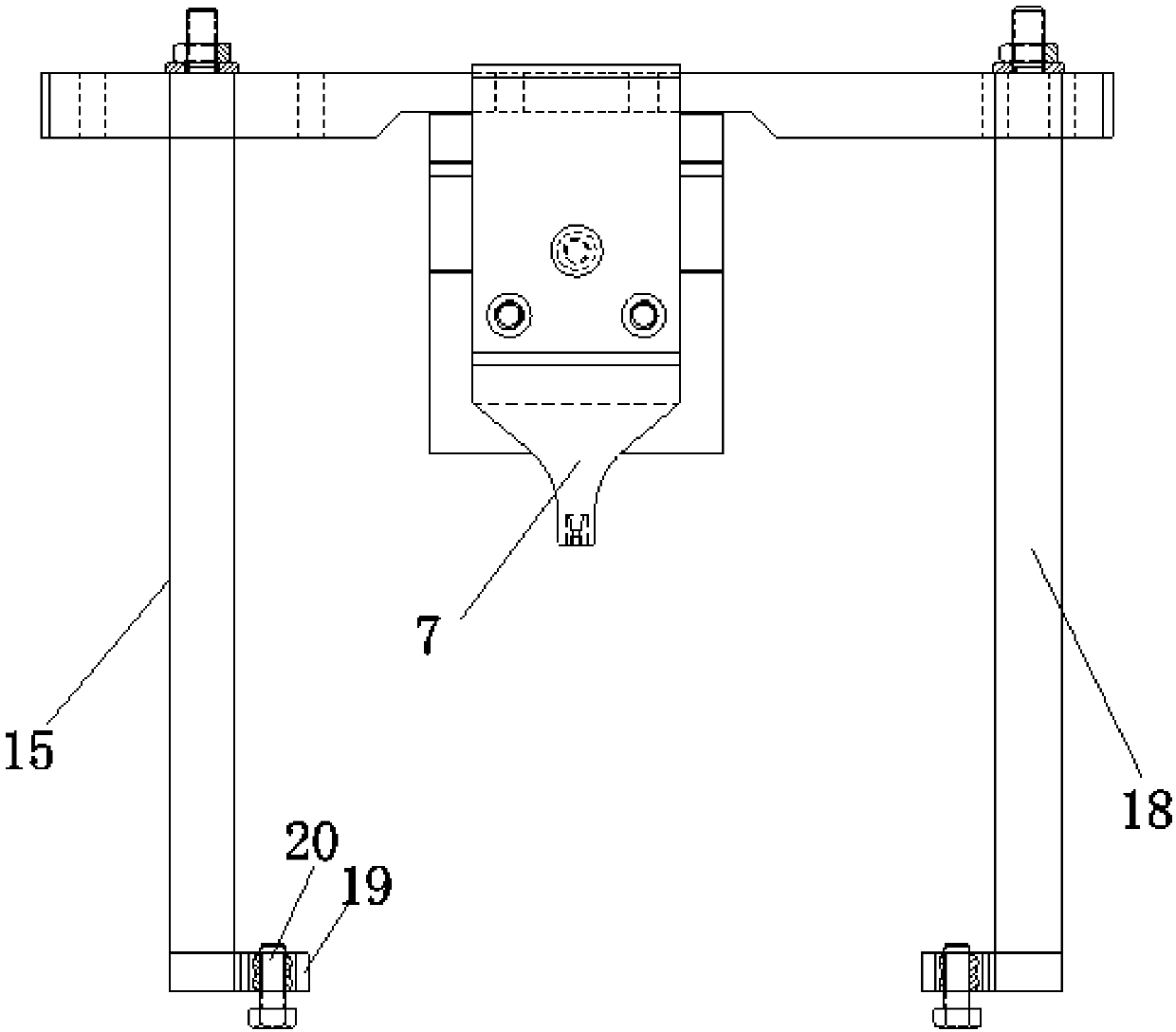 Slotted pressure pliers for main drive lock nut