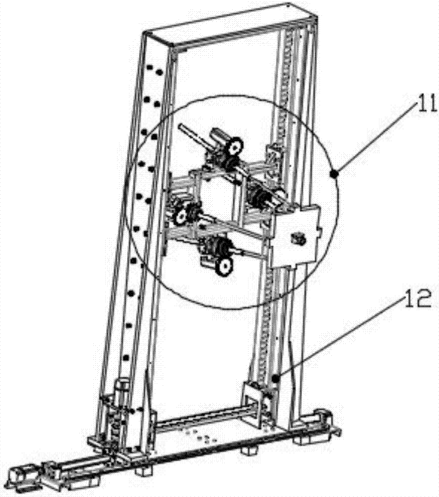 Series-parallel-type spraying robot