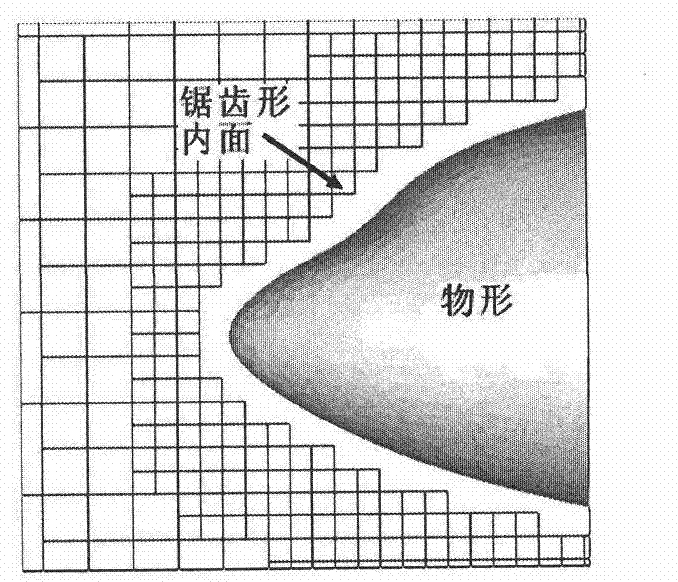 Method for correcting intersecting line of unstructured Cartesian grid